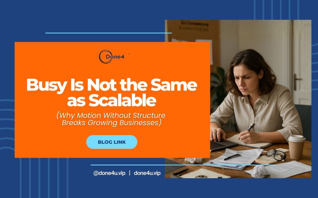 Busy Is Not the Same as Scalable