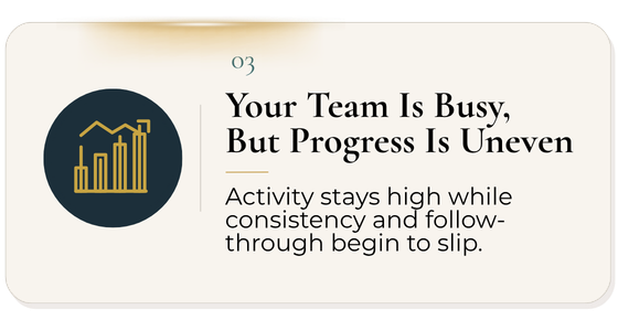 Your team is busy, but progress is inconsistent