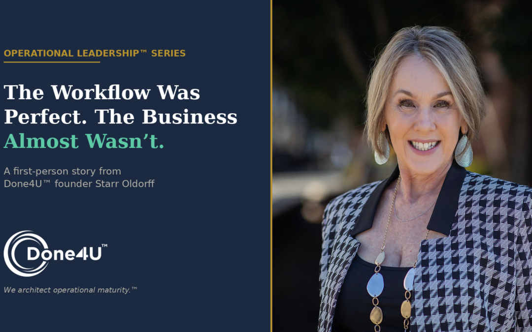 Workflow was perfect blog with a picture of Starr Oldorff